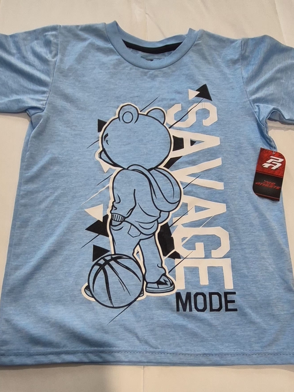 Kids' Light Blue 'Savage Mode' Graphic Tee